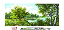 Рисунок на канве МАТРЕНИН ПОСАД арт.24х47 - 1069 На берегу Волги