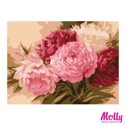Картины по номерам Molly арт.KH0033/1 Оттенки розового (12 Цветов) 15х20 см