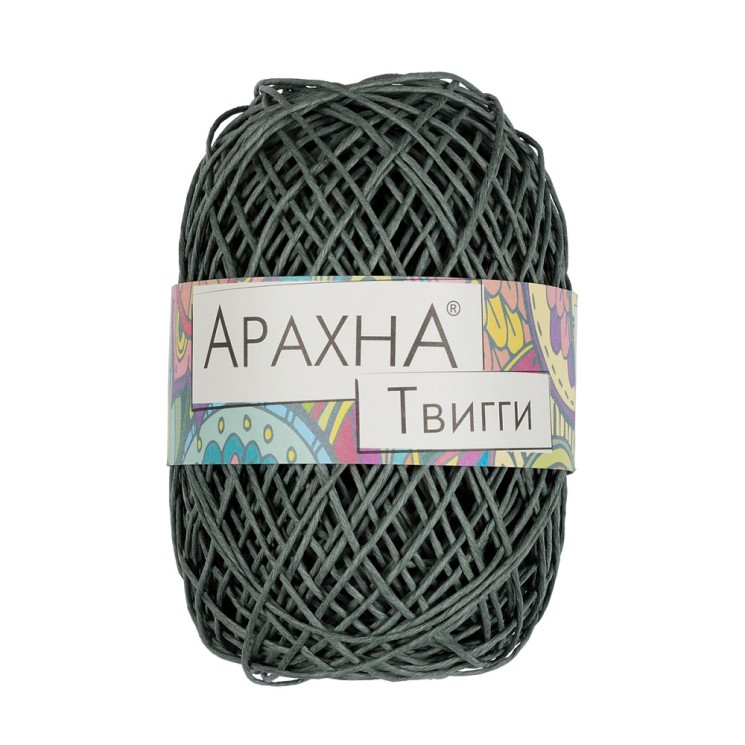 Пряжа ARACHNA Twiggy (100% целлюлоза) 5х50г/80м цв.10 серый