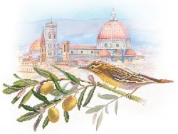Рисунок на шелке МАТРЕНИН ПОСАД арт.37х49 - 4150 Под солнцем Тосканы