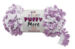 Пряжа для вязания Ализе Puffy More (100% микрополиэстер) 2х150г/11,5м цв.6283