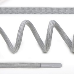 Шнурки круглые полиэфир 4 мм цв. св.серый S204 арт.TBY 7290-0036, длина 130 см, упак. 50 шт