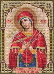 Набор для вышивания PANNA арт. CM-1371 Икона Божией Матери Умягчение Злых Сердец 18х24 см