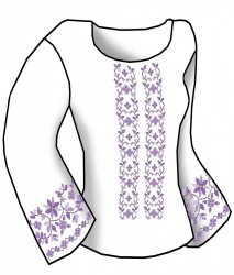 Набор для вышивания женской рубашки КАРОЛИНКА арт. КБСН(хб)-08 85х145 см (размер 44-56)