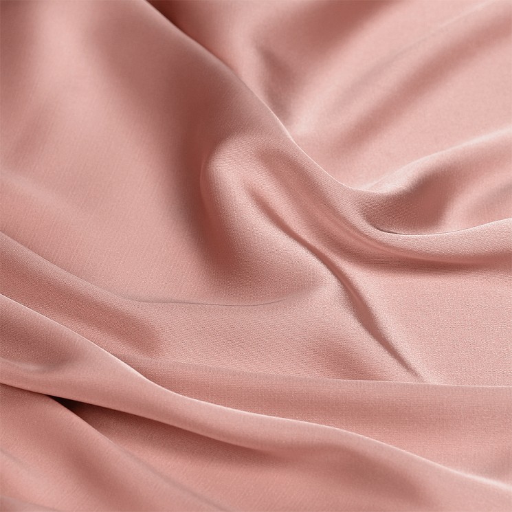 Ткань шелк Армани 90г/м 97% ПЭ 3% Спандекс шир.150см арт.TBYArm-061 цв.61 пудра-розовая уп.5м