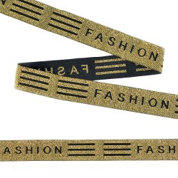 Тесьма TBY тканая с рисунком FASHION шир.20мм цв.золото уп.20м упак (20 м)