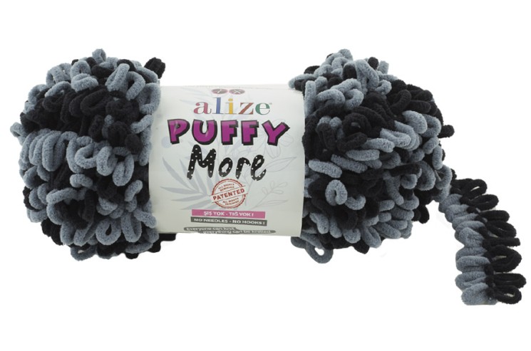 Пряжа для вязания Ализе Puffy More (100% микрополиэстер) 2х150г/11,5м цв.6284