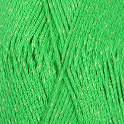 Пряжа для вязания ПЕХ "Блестящее лето" (95% мерсеризованный хлопок 5% метанит) 5х100г/380м цв.480 ярк.зелень