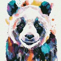 Картины по номерам Molly арт.KHM0075 Большая панда 30х30 см