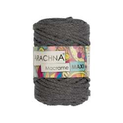 Пряжа ARACHNA Macrame Maxi (80% хлопок, 20% полиэстер) 4х250г/80м цв.17 серый