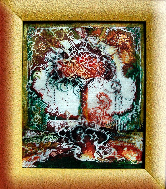 Набор для вышивания NIMUE арт.35-P001 K L'Arbre de Merlin (Дерево Мерлин) 14х16,5 см