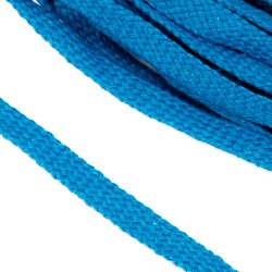 Шнур плоский х/б 12мм турецкое плетение цв.022 бирюза уп.50 м