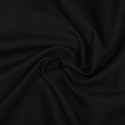 Ткань габардин TBYGab-150322 150г/м2 100% полиэстер шир.150см цв.322 черный рул.50м