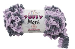 Пряжа для вязания Ализе Puffy More (100% микрополиэстер) 2х150г/11,5м цв.6285
