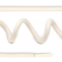 Шнурки круглые полиэфир 4 мм цв.молочный F103/S099 арт.TBY 7290-0036, длина 130 см, упак. 50 шт