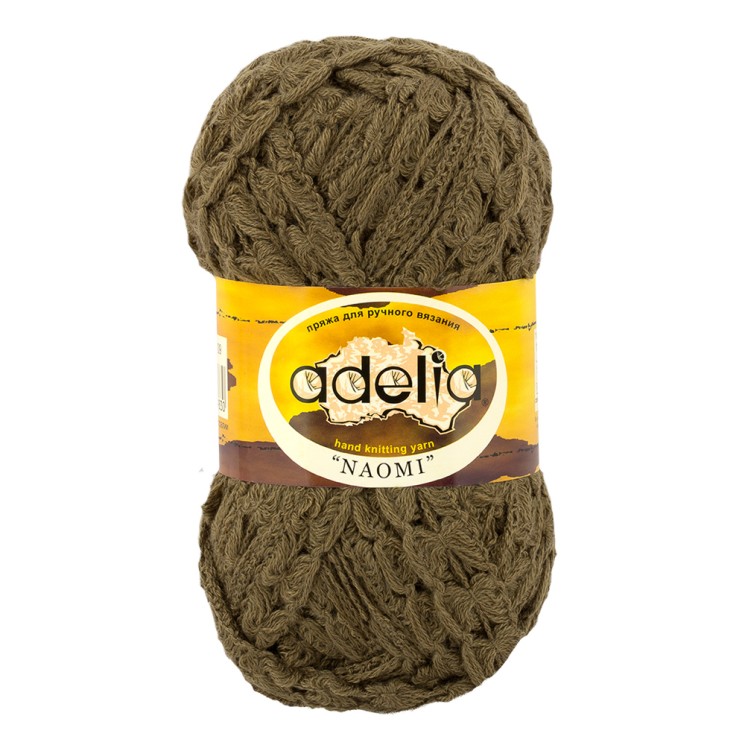 Пряжа ADELIA NAOMI (100% акрил) 5х100г/24м СК цв.09 т.зеленый