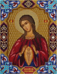 Набор для вышивания PANNA арт. CM-1469 Икона Божией Матери В родах Помощница 24х31 см