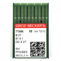 773895 Groz-Beckert Игла для ПШМ B27/81x1/DCx27/DCx1 FFG №70 уп.10 шт