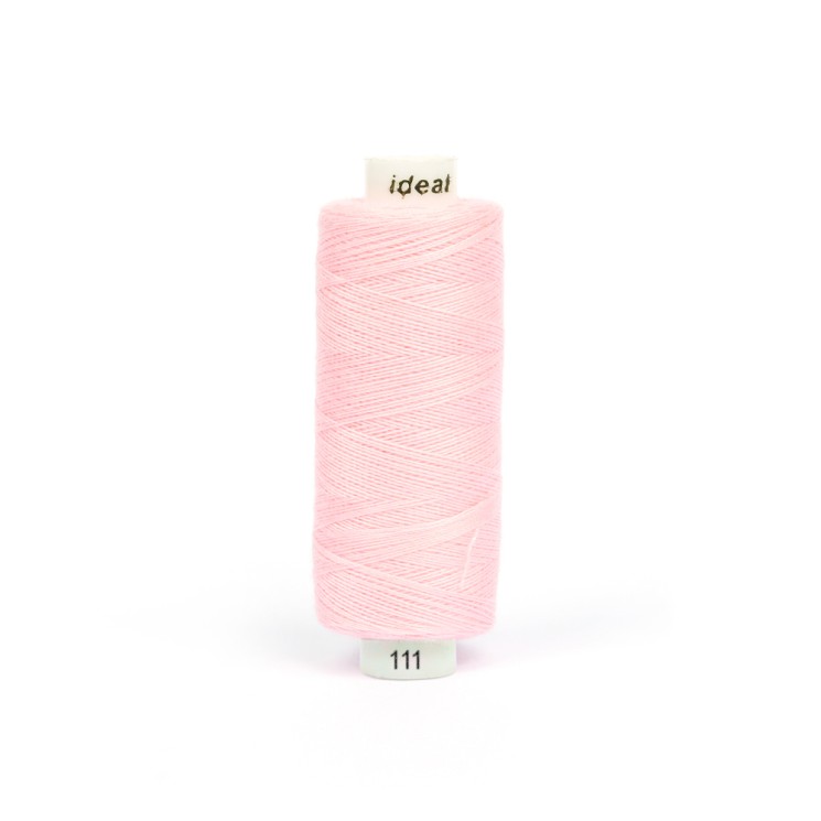 Нитки бытовые IDEAL 40/2 366м 100% п/э, цв.111 св.розовый