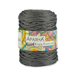 Пряжа ARACHNA Cord Classic (100% полиэфир) 3х200г/100м цв.16 серый