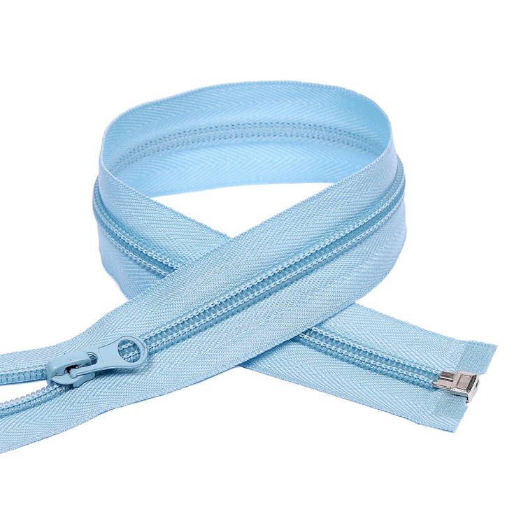 Молния MaxZipper пласт. спираль №5-N 85см цв.F184 голубой