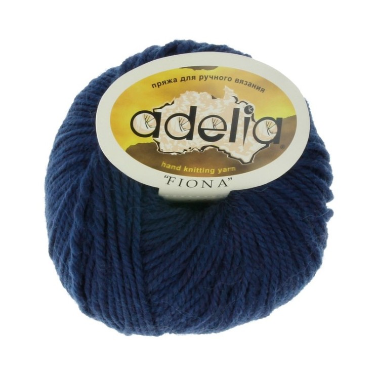 Пряжа ADELIA FIONA (50% шерсть, 50% акрил) 10х50г/90м цв.310 джинсовый