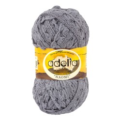 Пряжа ADELIA NAOMI (100% акрил) 5х100г/24м СК цв.10 т.серый