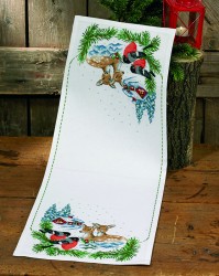 Набор для вышивания PERMIN арт.68-6291 Дорожка Косуля в снегу 33х90 см
