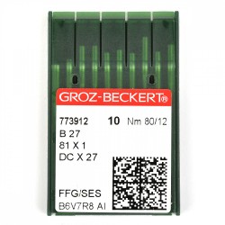 773912 Groz-Beckert Игла для ПШМ B27/81x1/DCx27/DCx1 FFG №80 уп.10 шт