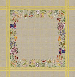 Набор для вышивания Le Bonheur des Dames арт.6032 Скатерть Fleurs De Pots (Цветы в горшках) 140х140 см