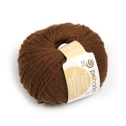 Пряжа для вязания ПЕХ Перуанская альпака (50% альпака, 50% меринос шерсть) 10х50г/150м цв.416 св.коричневый