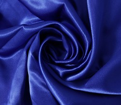 Ткань атлас стрейч 95 г/м 97% полиэстер, 3% спандекс шир.150 см арт.Р.11316.15 цв.15 синий уп.25м
