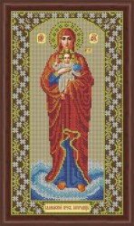 Набор для вышивания бисером GALLA COLLECTION арт.И 061 икона Божией Матери Валаамская 20х36 см