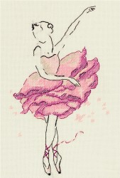 Набор для вышивания PANNA арт. C-7072 Балерина. Роза 14х22 см
