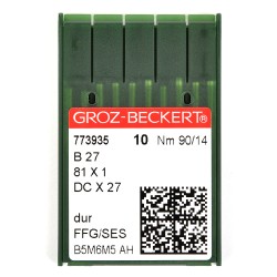 773935 Groz-Beckert Игла для ПШМ B27/81x1/DCx27/DCx1 FFG №90 уп.10 шт