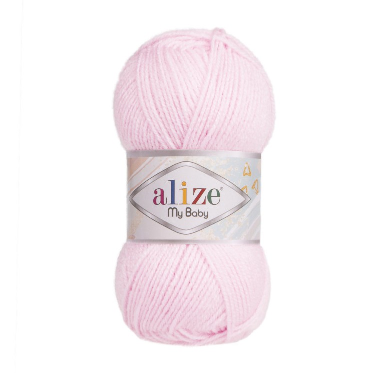 Пряжа для вязания Ализе My Baby (100% акрил) 5х50г/150м цв.185 детский розовый