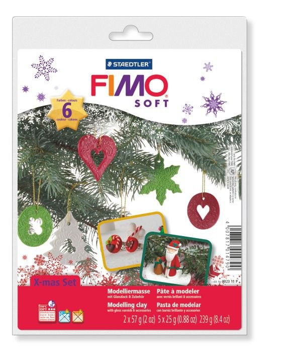 FIMO Soft набор для создания декораций "Рождество" арт.8023 11 P