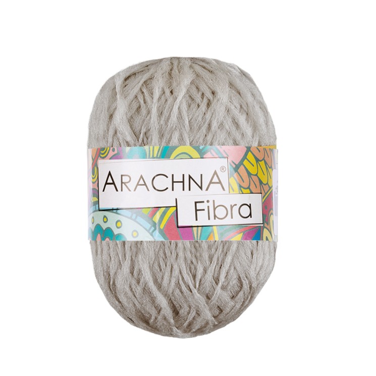 Пряжа ARACHNA Fibra (100% полиэфир) 10х50г/200м цв.10 серо-бежевый