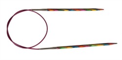 21347 Knit Pro Спицы круговые Symfonie 12мм/80см, дерево, многоцветный