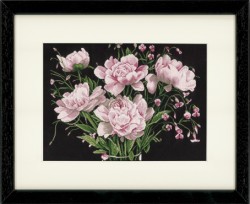 Набор для вышивания LANARTE арт.PN-0021224 Pink roses 46х37 см