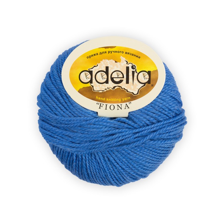 Пряжа ADELIA FIONA (50% шерсть, 50% акрил) 10х50г/90м цв.330 яр.голубой