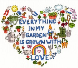 Набор для вышивания Bothy Threads арт.XJA9 Heart of the Garden (Сердце сада) 25х22 см
