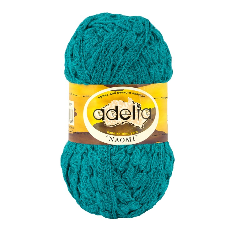 Пряжа ADELIA NAOMI (100% акрил) 5х100г/24м СК цв.12 бирюзовый
