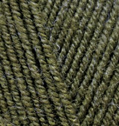 Пряжа для вязания Ализе Superlana klasik (25% шерсть/ 75% акрил) 5х100г/280м цв.214 оливковый зеленый упак (1 упак)
