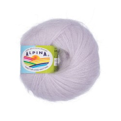 Пряжа ALPINA GRACE (72% супер кид мохер, 28% шелк) 4х25г/210м цв.04 св.сиреневый