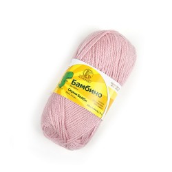 Пряжа для вязания КАМТ Бамбино (35% шерсть меринос, 65% акрил) 10х50г/150м цв.075 св.пудра