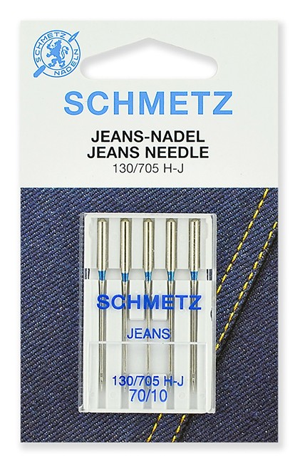 Иглы для джинсы Schmetz 130/705H-J № 70, уп.5 игл