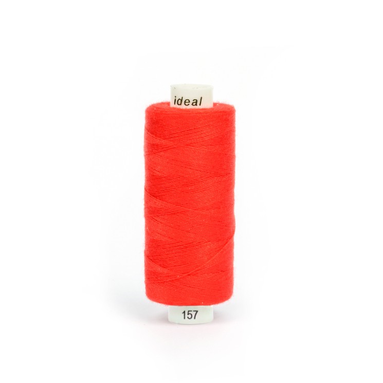 Нитки бытовые IDEAL 40/2 366м 100% п/э, цв.157 красный