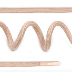 Шнурки круглые полиэфир 4 мм цв. бежевый S005 арт.TBY 7290-0036, длина 130 см, упак. 50 шт