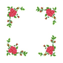Набор для вышивки КАРОЛИНКА арт. ККСН-004(бязь) Розы 45х45 см